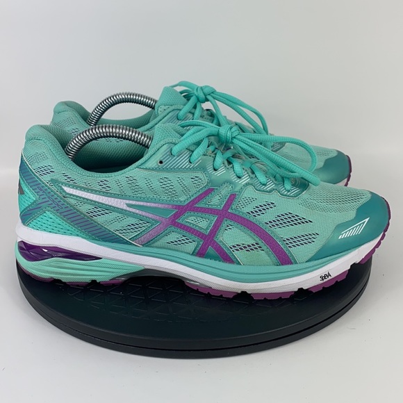 Asics GT-1000 5 Mint Green/Purple Running Shoes T6A9N Women's Size 10 D - Picture 4 of 12
